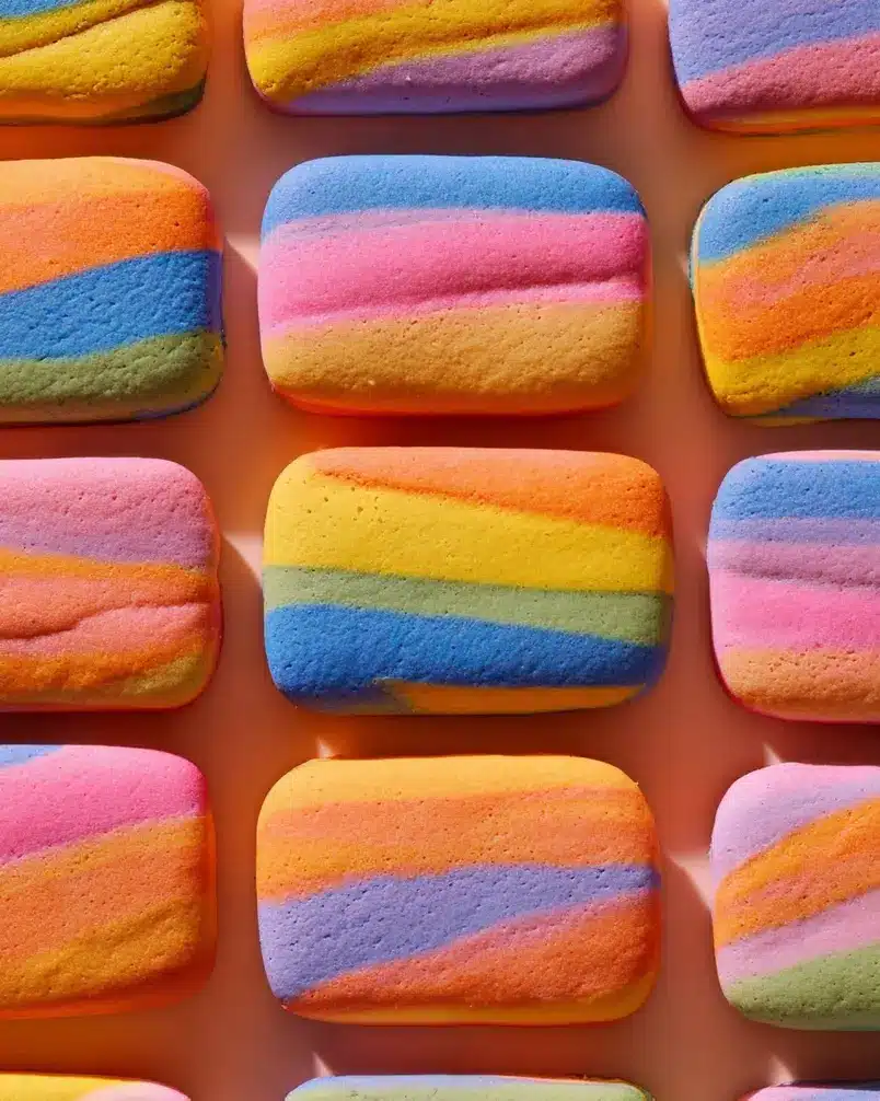 Technicolor Cookies 2 Creative preparation of technicolor cookie dough with vibrant food coloring