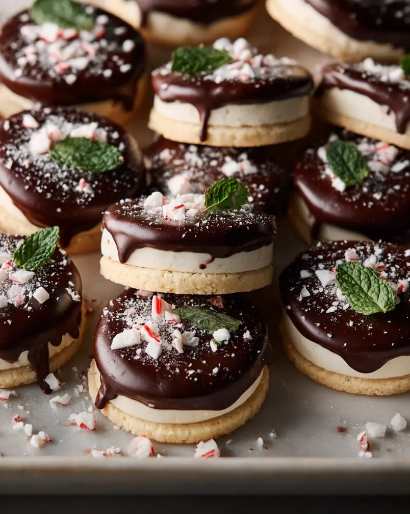 Peppermint Patty Shortbreads 3 Shortbread dough being shaped for baking