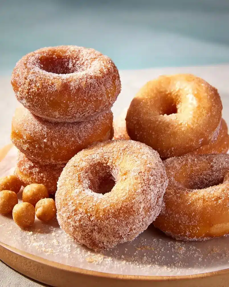 Biscuit Donuts 3 Biscuits being cut into donut shapes before frying, ready for their transformation.