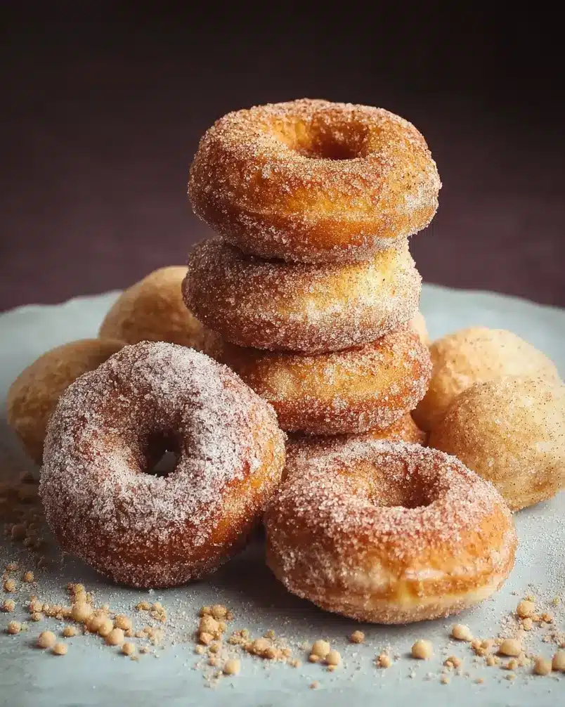 Biscuit Donuts 2 Delicious biscuit donuts being glazed, showcasing their golden-brown perfection and fluffy texture.