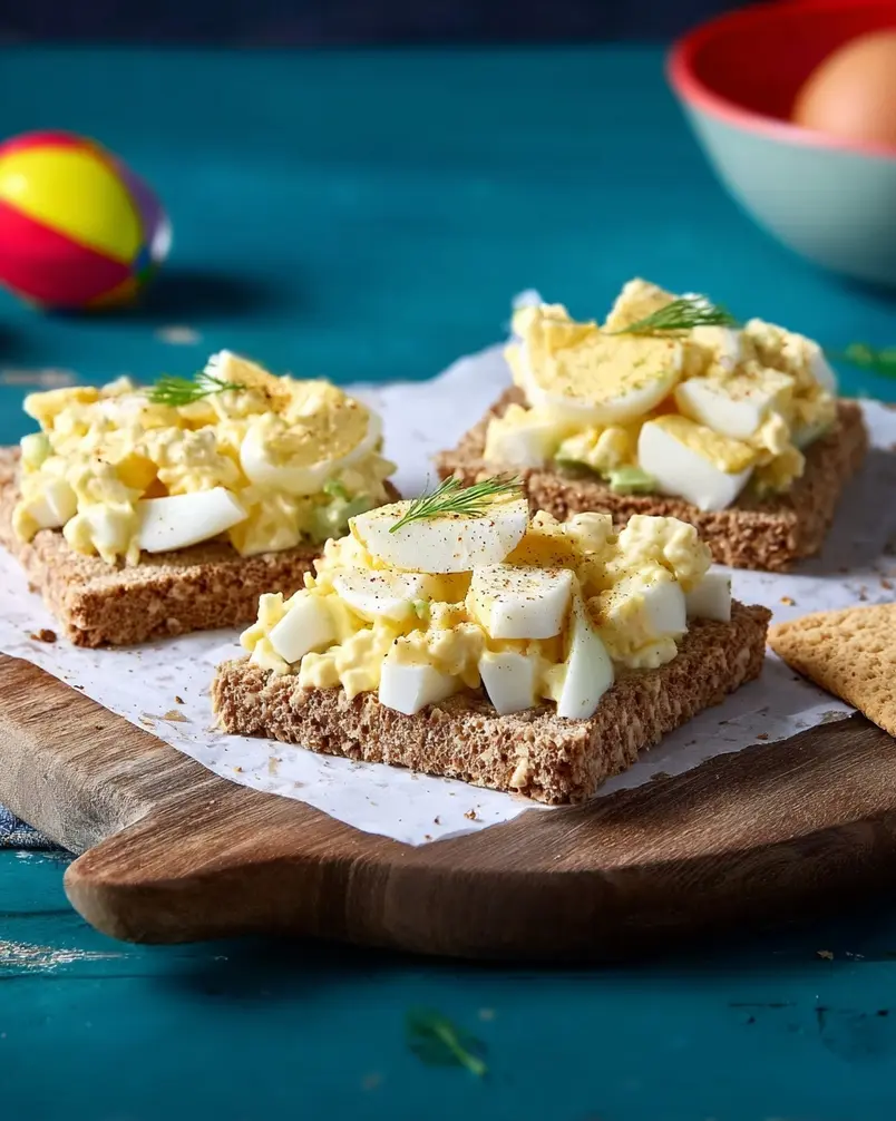 Simple Egg Salad 3 A shot of eggs boiling in a pot of water, a crucial step for making simple egg salad.