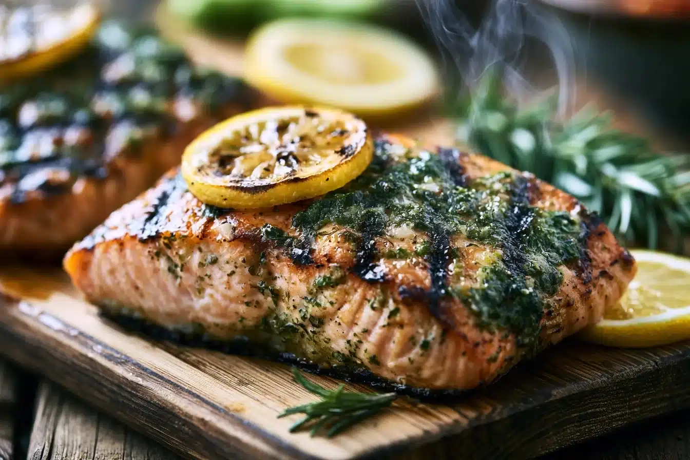 Lemon Herb Grilled Salmon 2 Lemon Herb Grilled Salmon