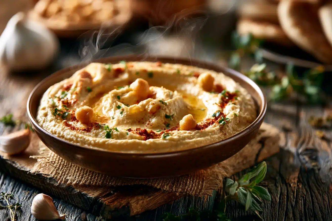Roasted Garlic Hummus 3 Roasted Garlic Hummus