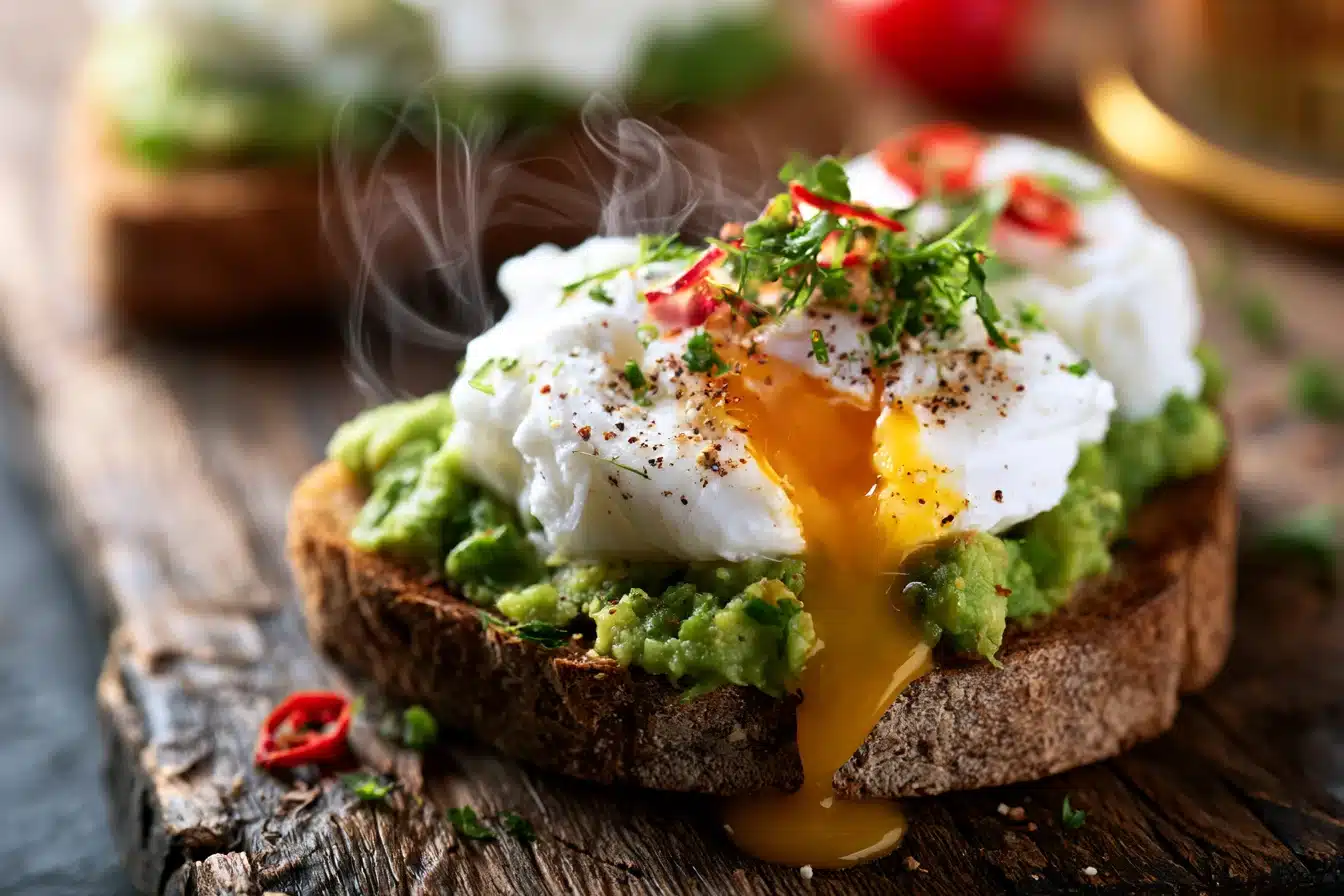 Avocado Toast with Poached Egg 2 Avocado Toast with Poached Egg