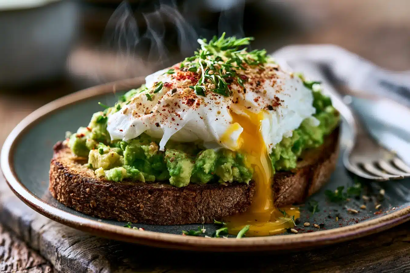 Avocado Toast with Poached Egg 3 Avocado Toast with Poached Egg