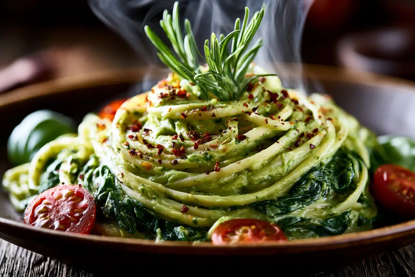 Creamy Avocado and Spinach Pasta 3 Creamy Avocado and Spinach Pasta