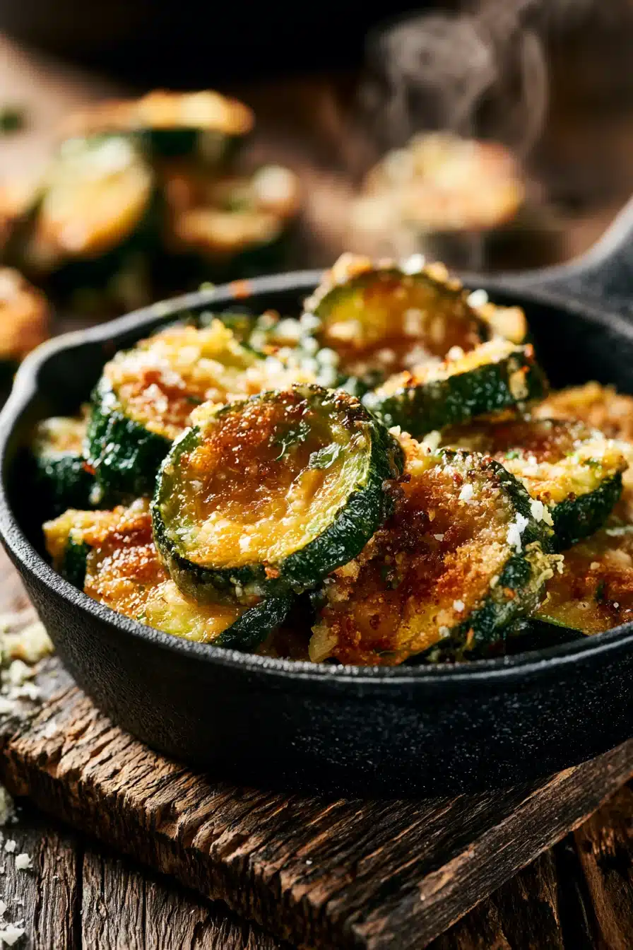 Crispy Baked Garlic Parmesan Zucchini 2 Crispy Baked Garlic Parmesan Zucchini