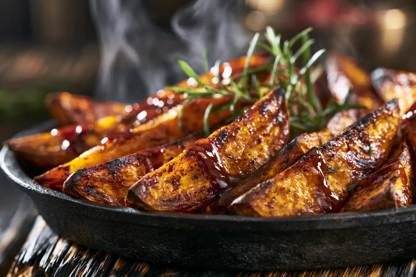 Crispy Baked Sweet Potato Wedges 2 Crispy Baked Sweet Potato Wedges
