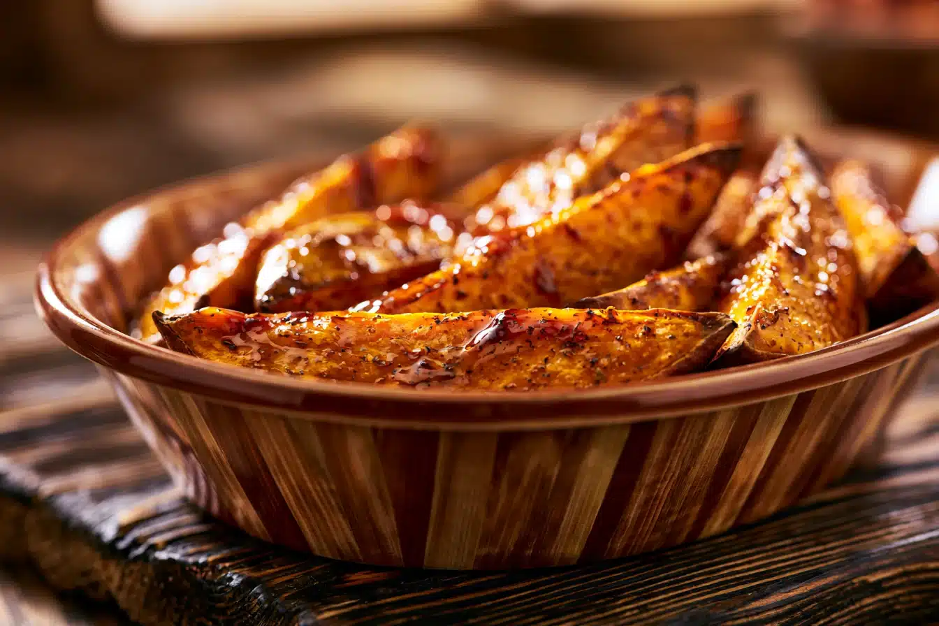 Crispy Baked Sweet Potato Wedges 3 Crispy Baked Sweet Potato Wedges