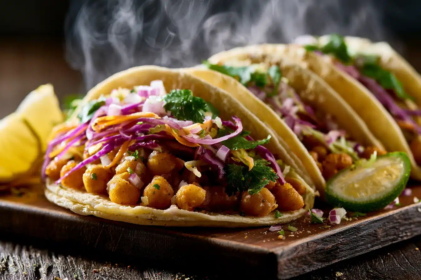 Crispy Chickpea Tacos 2 Crispy Chickpea Tacos