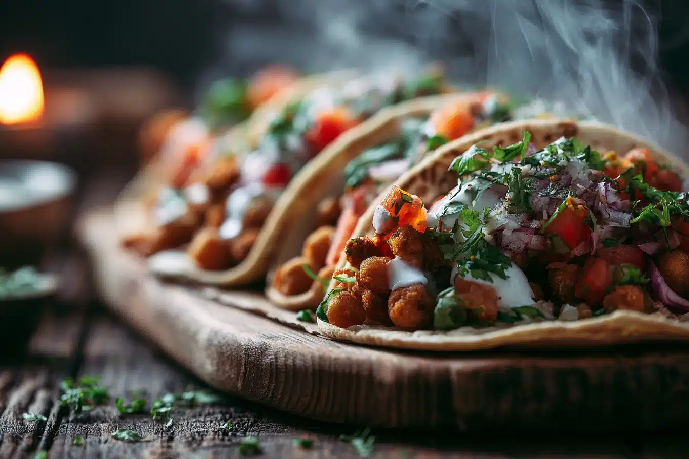 Crispy Chickpea Tacos 3 Crispy Chickpea Tacos