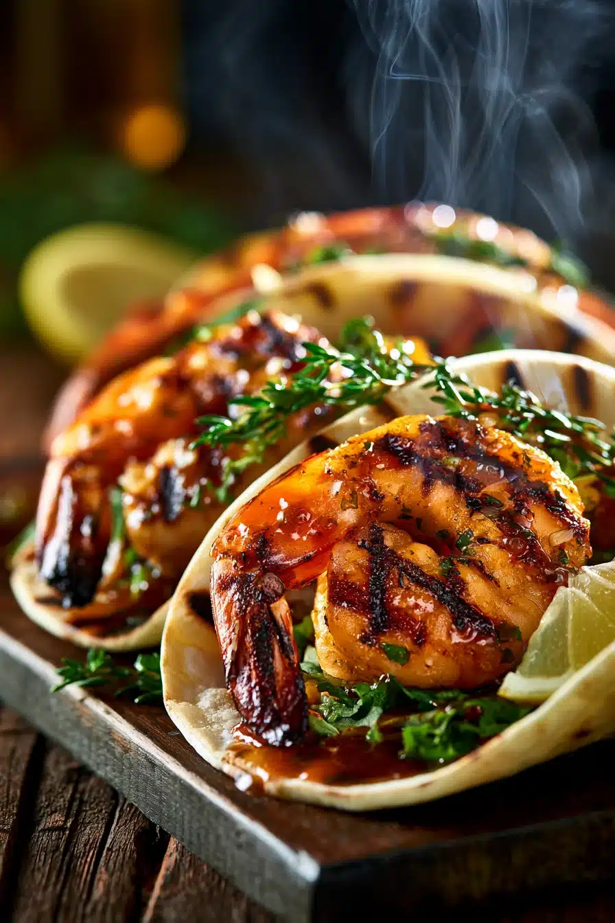 Lemon Thyme Grilled Shrimp Tacos 2 Lemon Thyme Grilled Shrimp Tacos