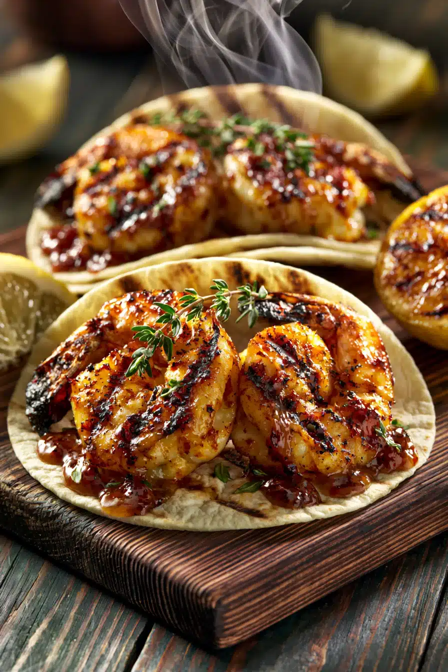 Lemon Thyme Grilled Shrimp Tacos 3 Lemon Thyme Grilled Shrimp Tacos