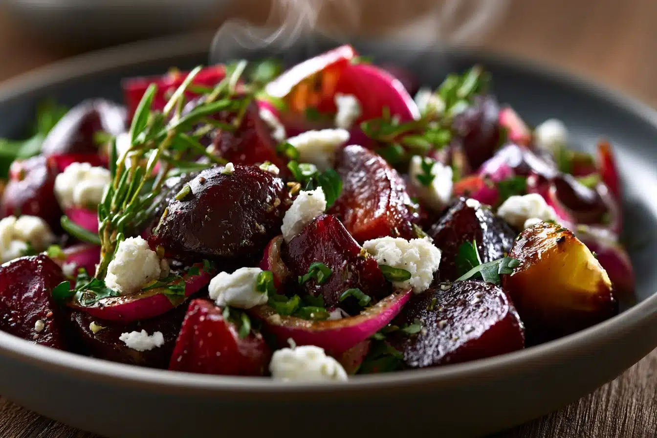 Roasted Beet Salad with Feta 2 Roasted Beet Salad with Feta