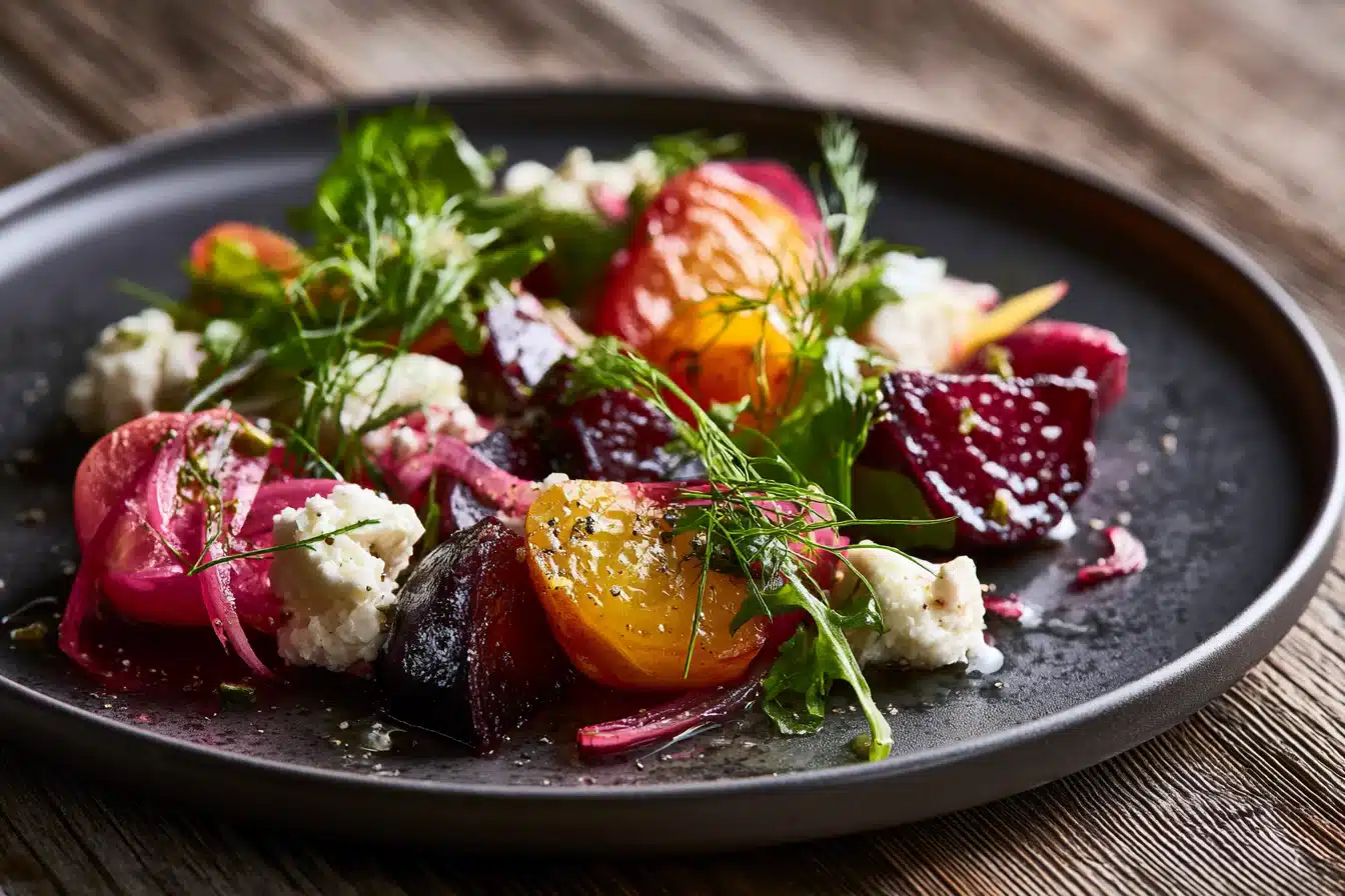 Roasted Beet Salad with Goat Cheese 2 Roasted Beet Salad with Goat Cheese