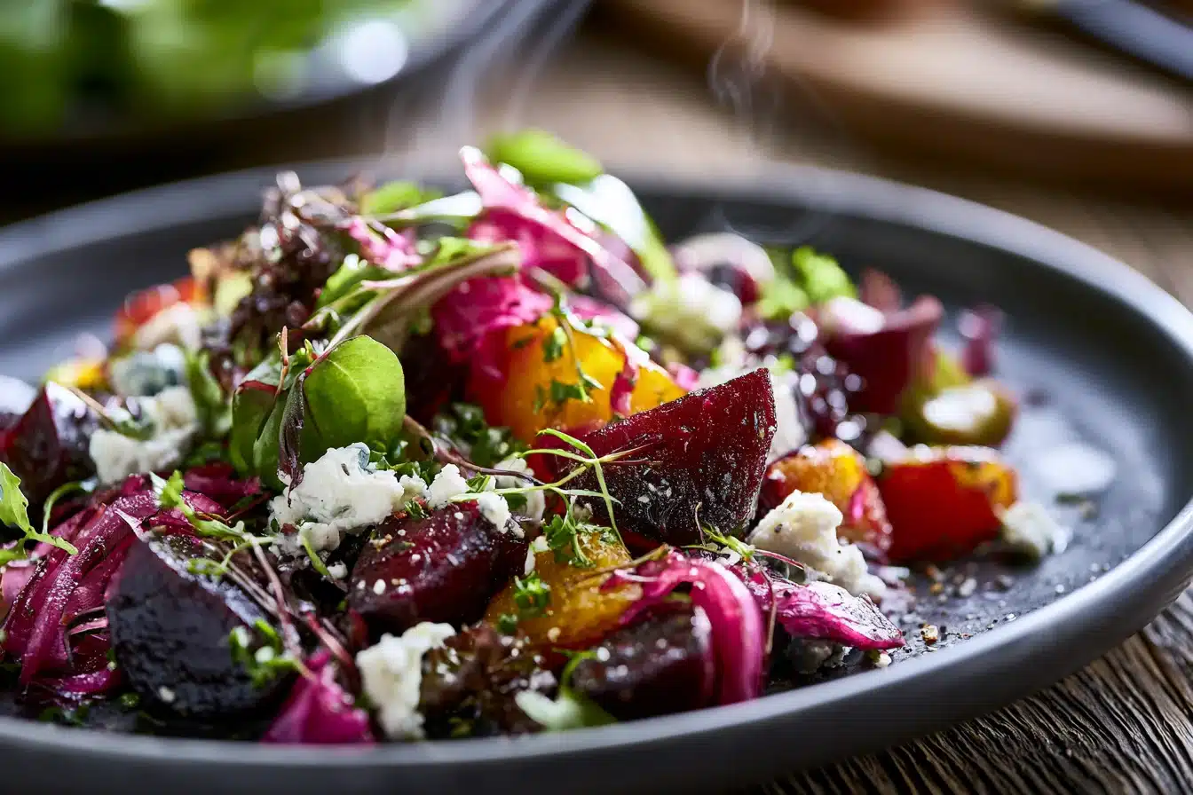 Roasted Beet Salad with Goat Cheese 3 Roasted Beet Salad with Goat Cheese