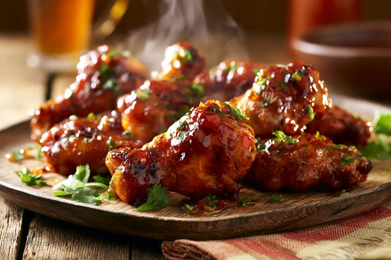 Spicy Sriracha Honey Chicken Wings 3 Spicy Sriracha Honey Chicken Wings