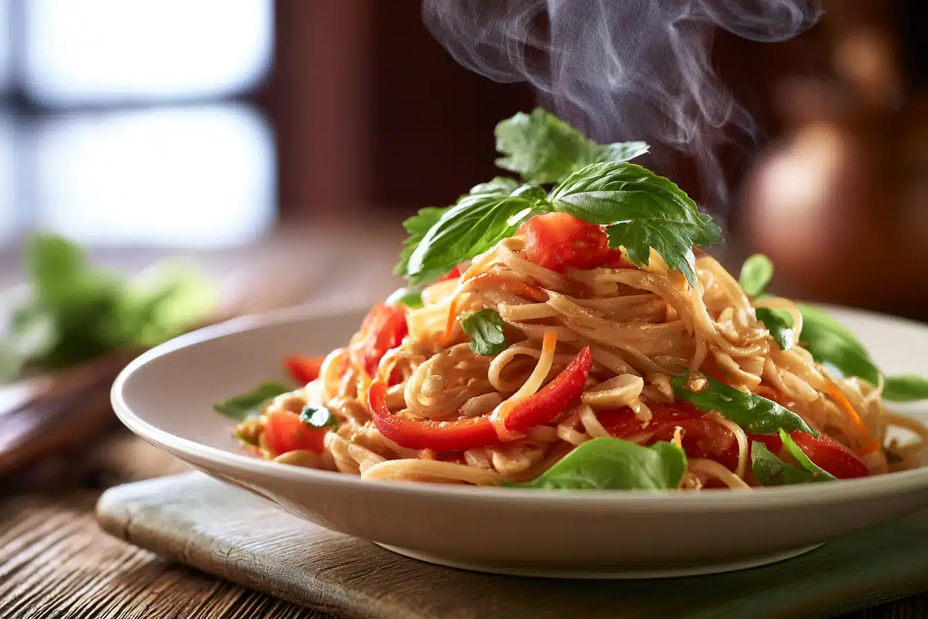 Spicy Thai Peanut Noodles 2 Spicy Thai Peanut Noodles