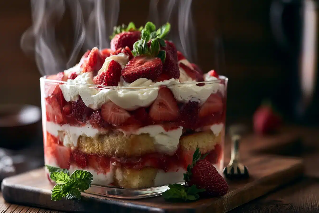 Strawberry Shortcake Trifle 2 Strawberry Shortcake Trifle