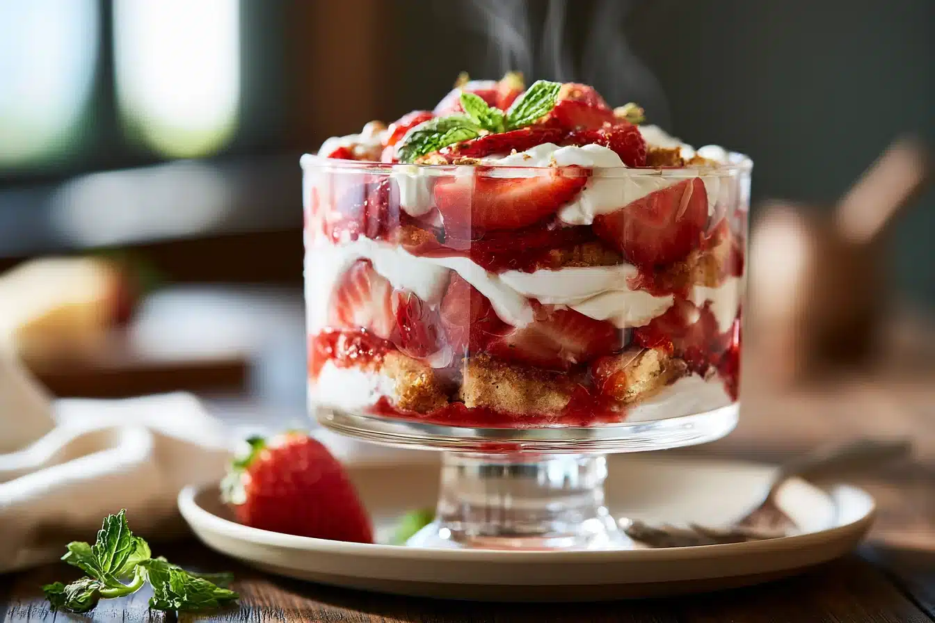 Strawberry Shortcake Trifle 3 Strawberry Shortcake Trifle