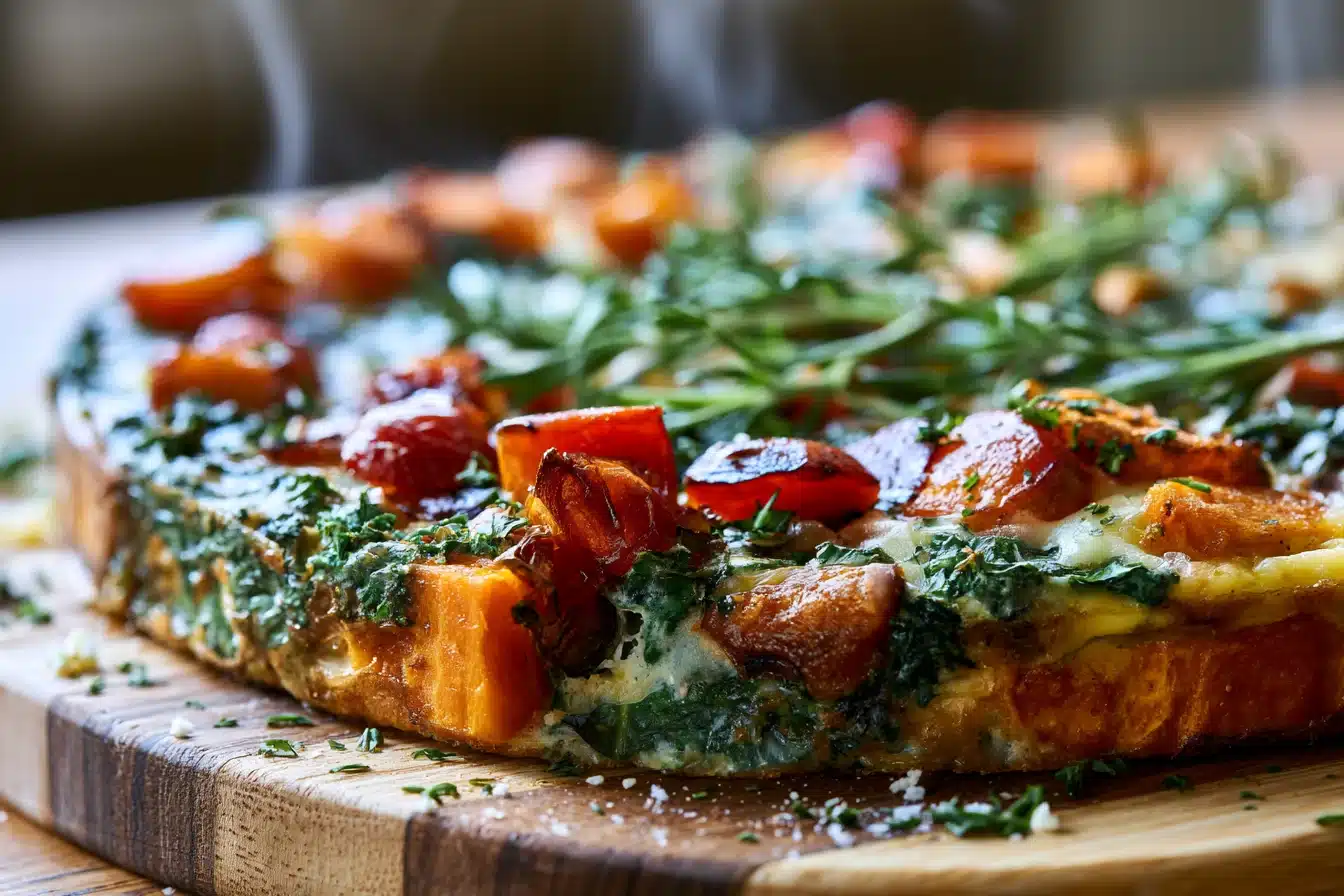 Sweet Potato and Kale Frittata 2 Sweet Potato and Kale Frittata