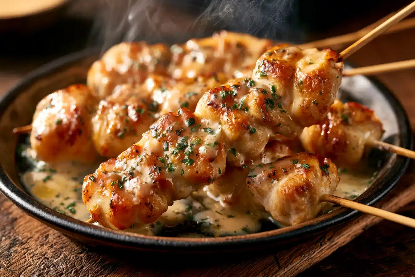 Creamy Lemon Herb Chicken Skewers 3 Creamy Lemon Herb Chicken Skewers