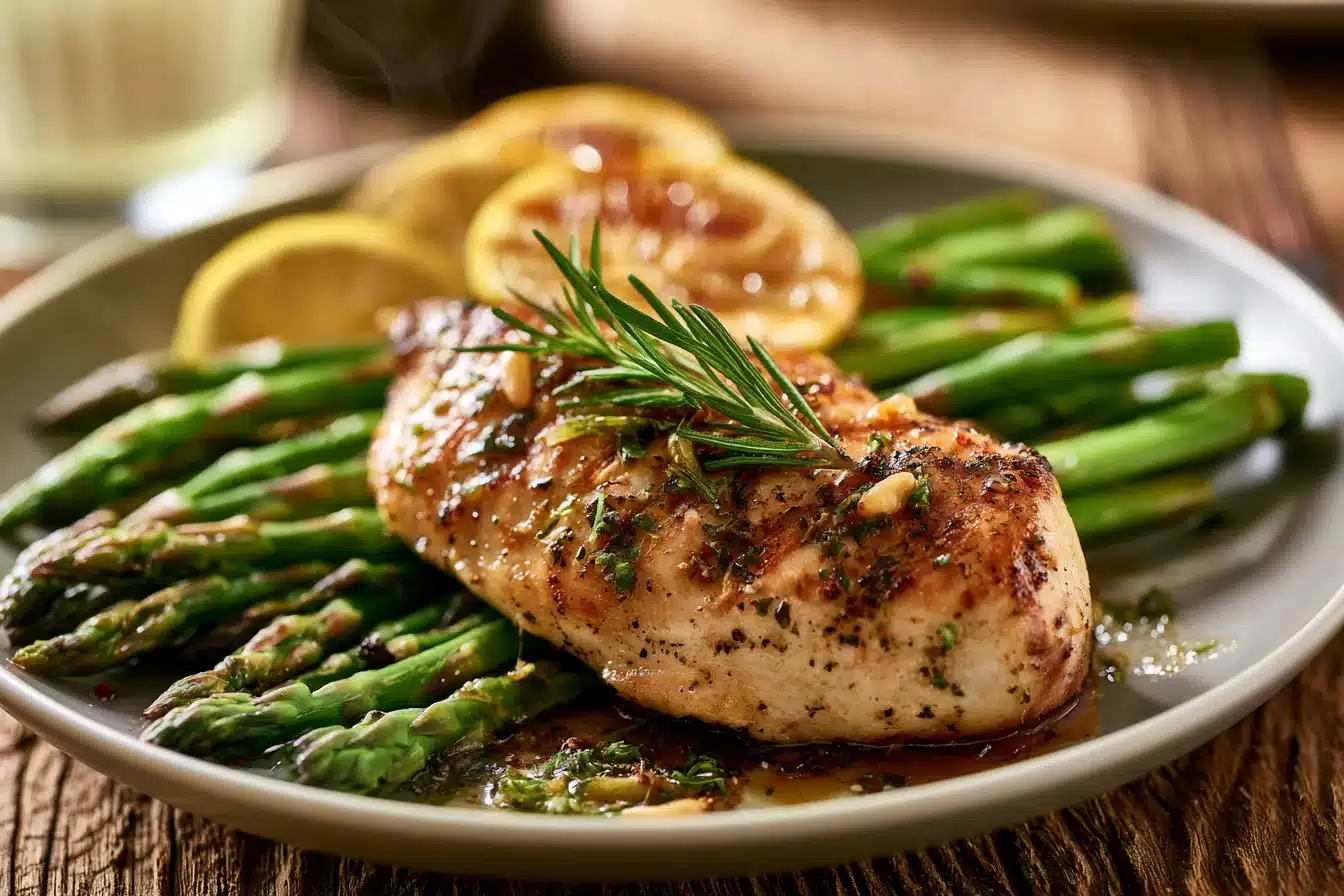 Lemon Herb Grilled Chicken and Asparagus 2 Lemon Herb Grilled Chicken and Asparagus